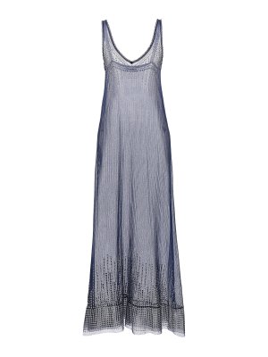 RABANNE: Knielange Kleider - Knielanges Kleid - Blau