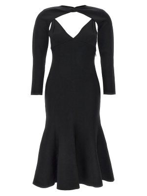 ROLAND MOURET: Vestidos media pierna - Vestido Midi - Negro