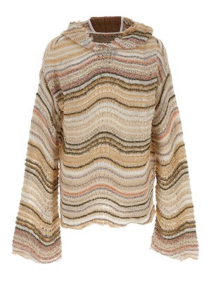 パーカー・フーディ vitelli 'Flow Jacquard' hooded sweater VITELLI Flow Jacquard Hoodie | Brown | FARFETCH