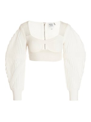 HERVE LEGER: トップス＆タンクトップ - トップ/タンクトップ - 白