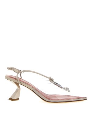 NENSI DOJAKA: sandals - Crystal pvc sling backs