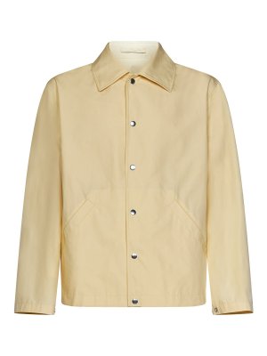 JIL SANDER: shirts - Pastel yellow lightweight cotton popl