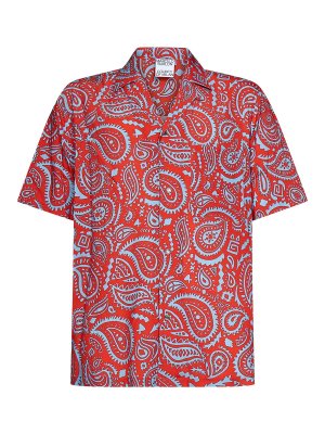 Marcelo Burlon County Of Milan: shirts - Red hawaiian shirt