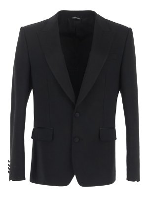 DOLCE & GABBANA: Blazer - Chaqueta sastre - Negro