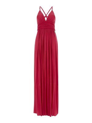 ELISABETTA FRANCHI: マキシドレス - 膝丈ドレス - マルチカラー