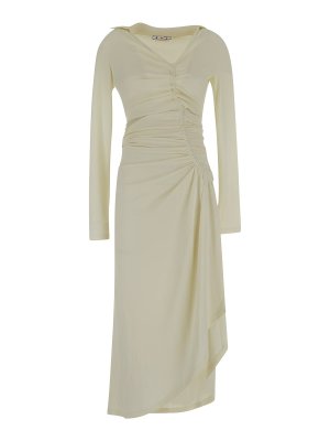 ワンピース KENZO Woman Dress Beige FD52RO1145DE 02 Kenzo Outlet: Dress woman - Beige | Kenzo dress FD52RO1145DE