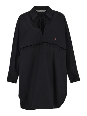 Palm Angels: shirts - Palm angels black shirt dress