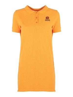 KENZO: knee length dresses - Crest logo polo dress