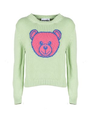 MOSCHINO: crew necks - Bear cotton sweater