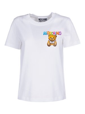 MOSCHINO: T-shirts - T-Shirt - Weiß