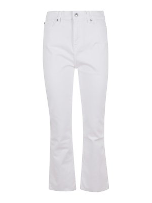 7 FOR ALL MANKIND: カジュアルトラウザー - ブーツカットジーンズ - 白