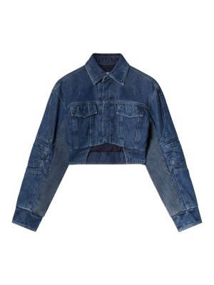 Fay Patchwork 3-Hook Jacket In Denim - Women