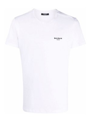 Tシャツ・カットソー Fay SS23 CREWNECK T-SHIRT (MPMB346105T_VDBU211) Fay Crewneck T-shirt with logo - White - Men