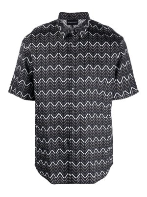 EMPORIO ARMANI: シャツ - シャツ - 黒