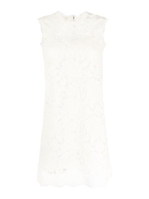 DOLCE & GABBANA: knee length dresses - Lace mini dress