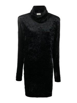 SAINT LAURENT: knee length dresses - Black dress
