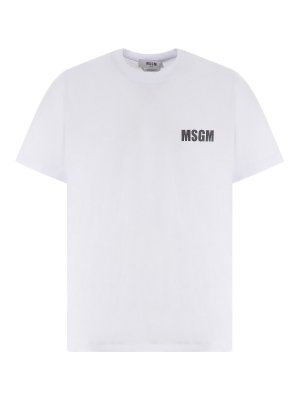 m.s.g.m.: T-shirts - T-Shirt - Weiß