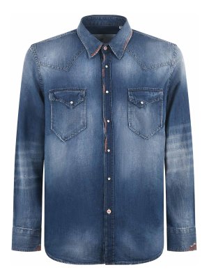 Barba Denim shirt - Denim - Men | LIU13P0140380001 | thebs.com