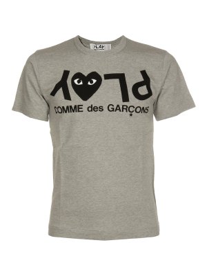 Comme des Garçons Play: T-shirts - T-Shirt - Grau