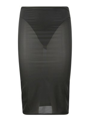 David Koma cross waist band net insert skirt | RE23DK22SABLACK