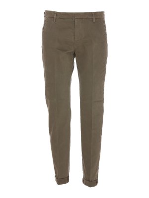DONDUP: straight leg jeans - Dondup beige gaubert jeans