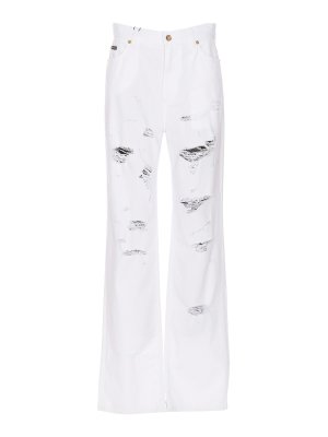 DOLCE & GABBANA: Casual Hosen - Casualjacke - Weiß