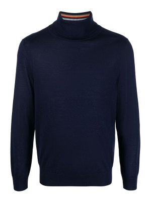 PAUL SMITH: Pull col rond - Pull Col Rond - Bleu