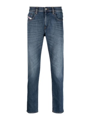 DIESEL: Jeans à jambe droite - Jean Droit - Bleu