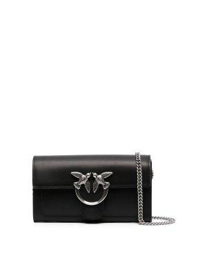 Pinko: cross body bags - Logo-plaque crossbody bag