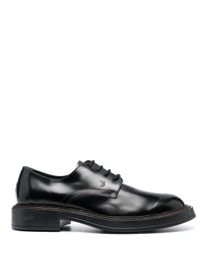 TOD'S: lace-ups shoes - Lace-up leather oxford shoes