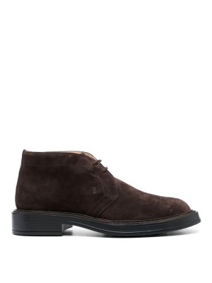 TOD'S: lace-ups shoes - Polacco extralight suede loafers