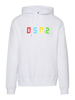 DSQUARED2: Sweatshirts & Pulls - Sweat-Shirts - Blanc