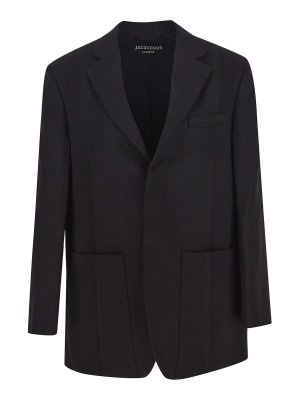 JACQUEMUS: カジュアルジャケット - カジュアルジャケット - 黒