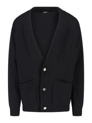 Balmain: crew necks - Balmain sweaters black