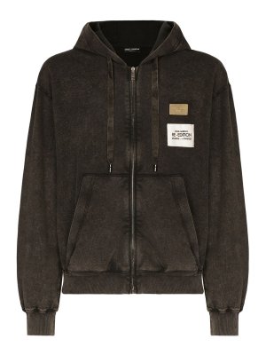 DOLCE & GABBANA: Sweatshirts & Sweaters - Cotton zipped hoodie