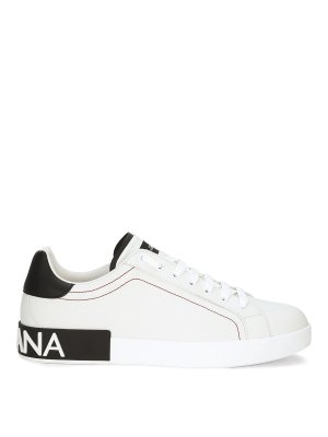 DOLCE & GABBANA: trainers - Portofino leather sneakers