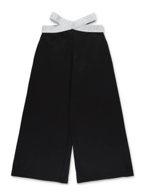 Fendi Jr: casual trousers - Black cotton girl fendi sweatpants