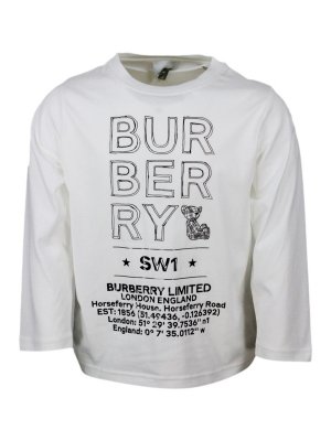 BURBERRY: t-shirt - T-shirt e polo Burberry bianche