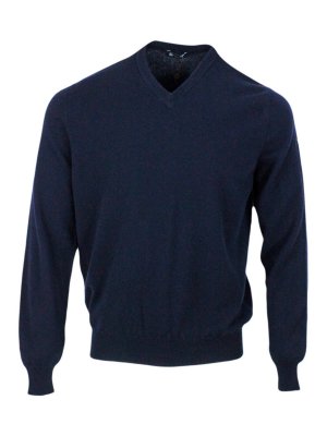 COLOMBO: maglia collo rotondo - Colombo sweaters blue