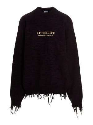 VETEMENTS: crew necks - afterlife sweater