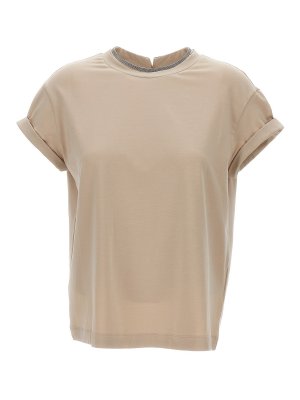 Tシャツ・カットソー CHLOE Women Tunic Tops C22UHT6908120M Beige Chloe' T-Shirt - Beige - Women | C22UHT6908120M | thebs.com