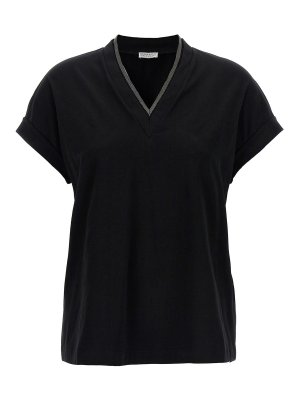Versace T-Shirt - Goddess - Noir - Femme | 10082891A065291B000