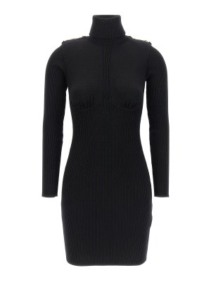 ワンピース QUIRA Black viscose blend oversize dress (Q506VS Q0009) BLACK VISCOSE BLEND OVERSIZE DRESS – Lord & Taylor