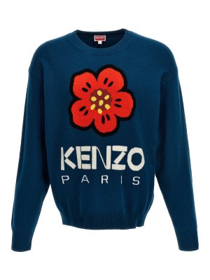 KENZO: crew necks - boke flower sweater