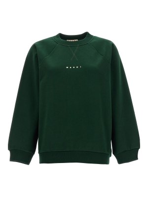 Marni: Sweatshirts & Pulls - Chemise - Vert