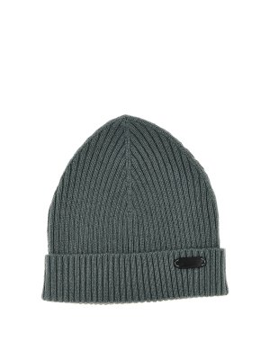 BRIONI: hats & caps - English ribbed beanie