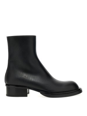 ロングブーツ OFF WHITE Black Leather Spring Ankle Boots 19779358_45216133_600.jpg