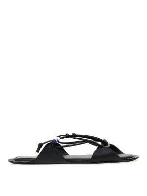 MARNI Fussbett Leather Sandals in Pink | Endource