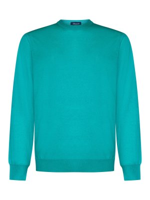 DRUMOHR: maglia collo rotondo - Pullover girocollo verde acqua