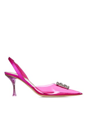 Purple leather heels Dsquared2 Purple size 37.5 EU in Leather - 1799084